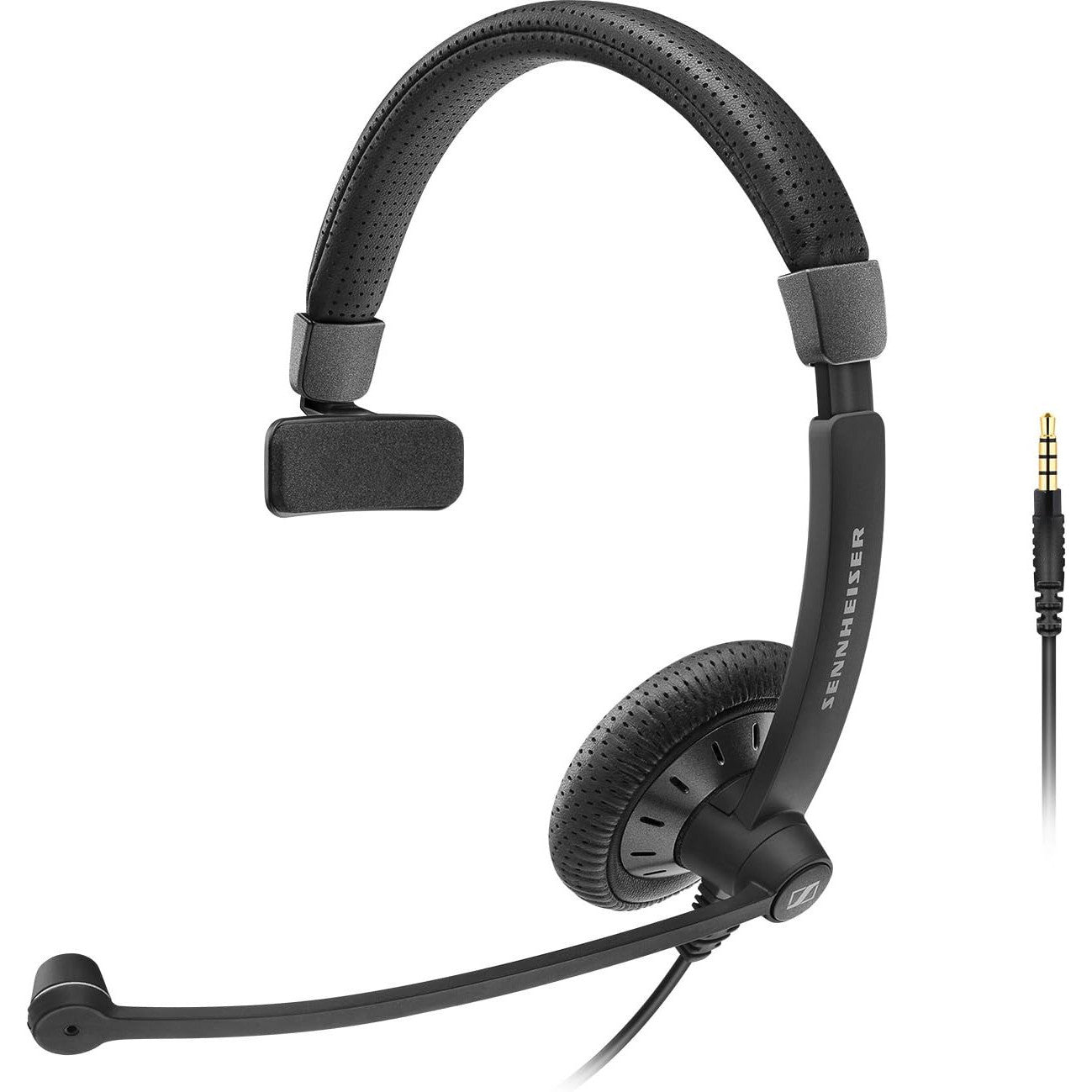 Sennheiser SC45 On-Ear Wired Headset with 3.5mm Jack – Black